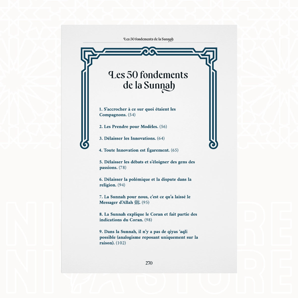 Les 50 Fondements de la Sunnah - Le shaykh Sulayman Ar-Ruhayli - Niya Store
