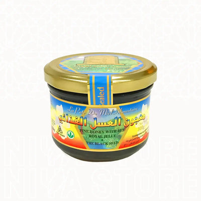 Miel de pin de montagne avec gelée royale et graines de nigelle - Niya Store