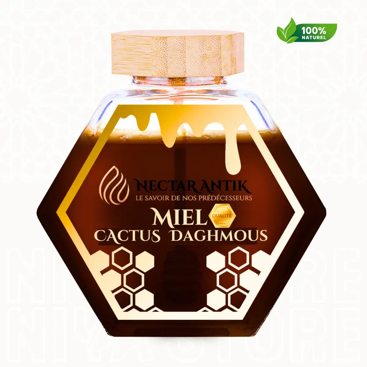 Miel de Cactus du Maroc (Euphorbe – Daghmous) - 120 g - Niya Store