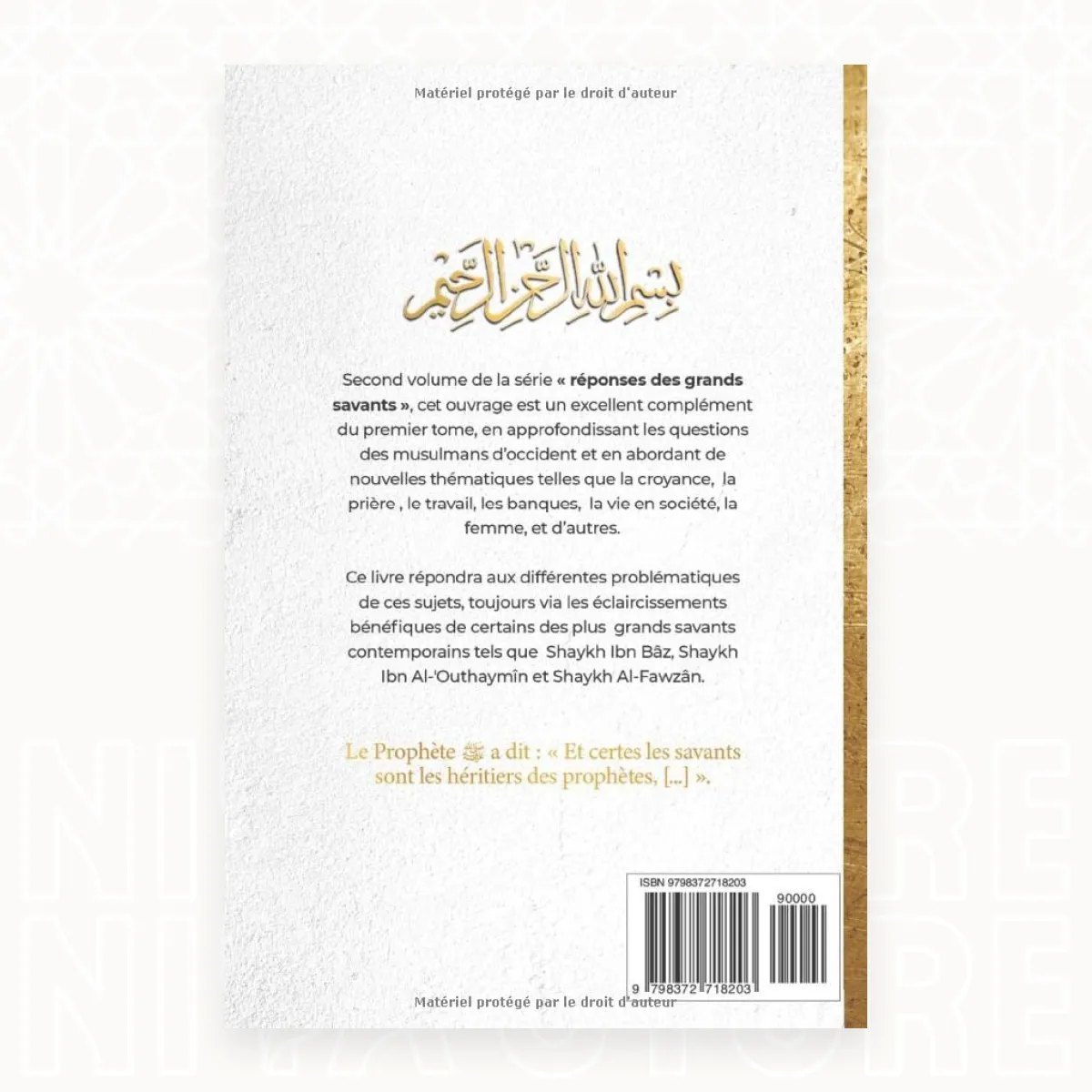 Réponses des grands savants aux questions des musulmans d’Occident (Tome 2)