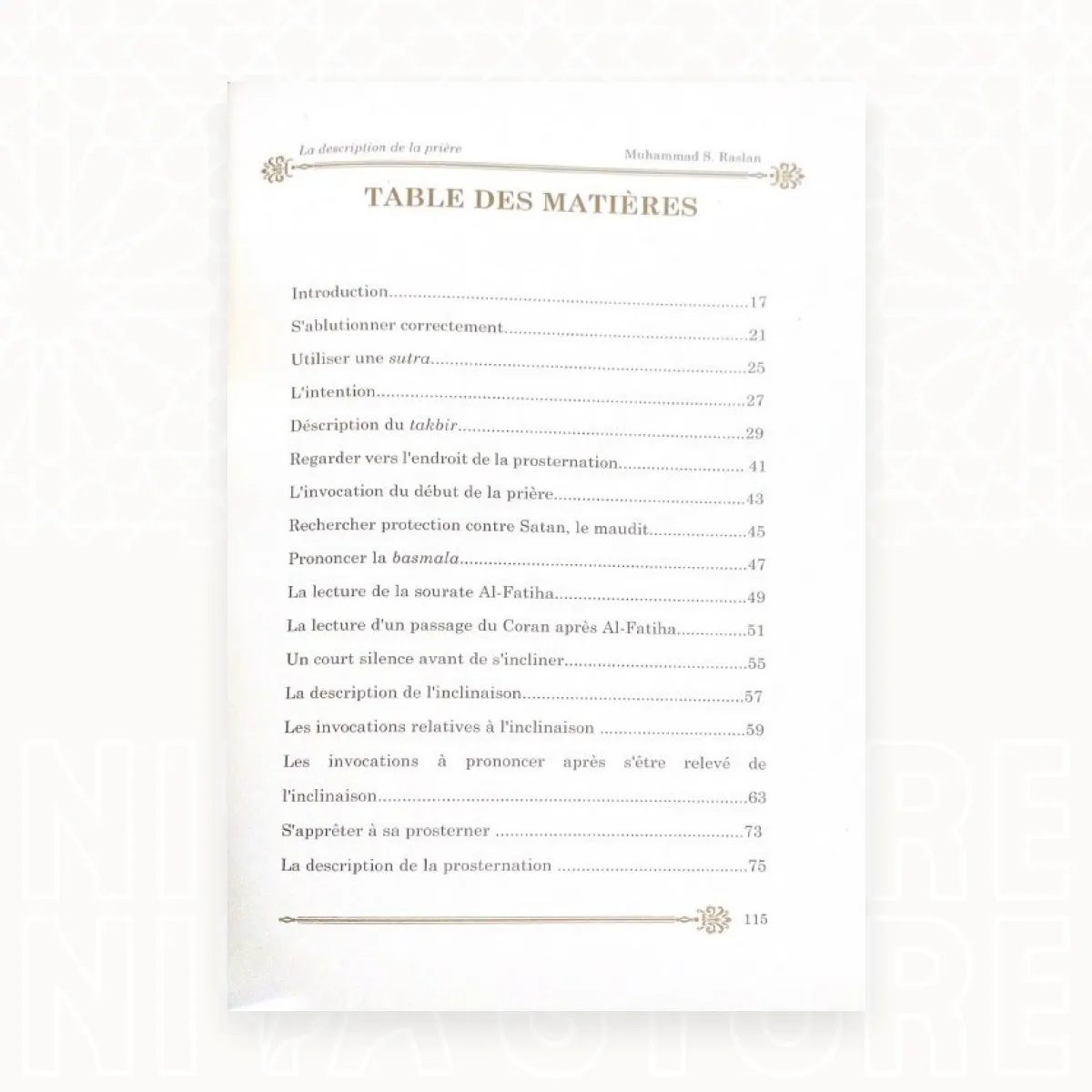 La Description de la prière du Prophète ﷺ  - Cheikh Raslan