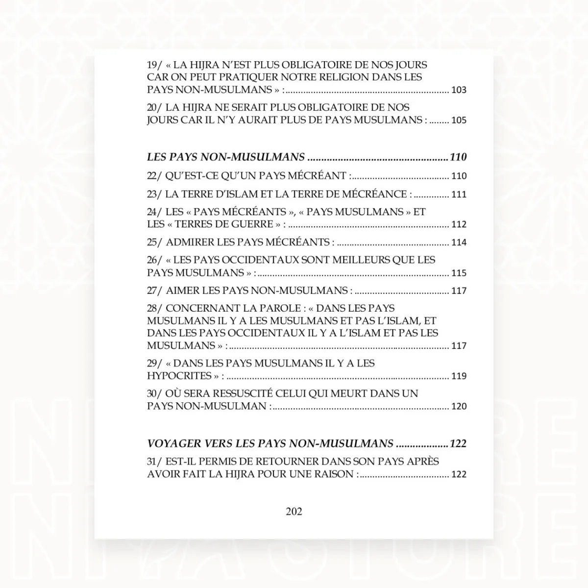 Réponses des grands savants au sujet de la hijra